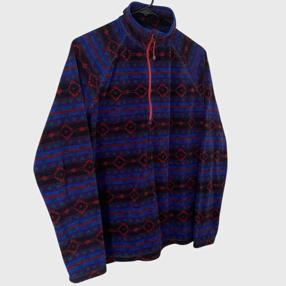 Eddie Bauer Quest Fleece Aztec Quarter-Zip Women's Large Long-Sleeve Pullover - Picture 3 of 12
